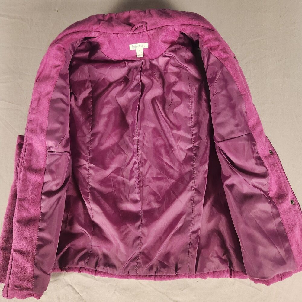 Relativity Ladies P/M Hot Pink Vest Zippers Snap Closure Soft ,  pockets - Picture 6 of 11